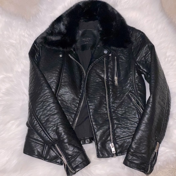 Zara Jackets & Blazers - Zara Faux Leather Jacket